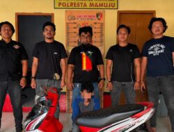 Resmob dan URC Polresta Mamuju Bekuk Terduga Curanmor, Motor hingga Laptop Korban Berhasil Diamankan