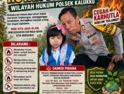 Kapolsek Kalukku Imbau Masyarakat Tidak Lakukan Pembakaran Hutan dan Lahan