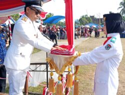 Upacara Peringatan HUT ke-81 Kemerdekaan RI Digelar di Kecamatan Sampaga